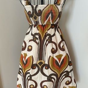 Dress Casual Cotton Planet Gold Size XS